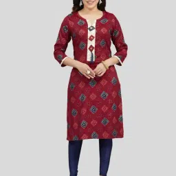 Saree Swarg Pink Printed Straight Kurta-image-60