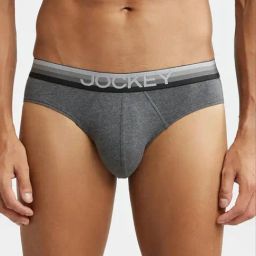 Jockey US07 Charcoal Super Combed Cotton Briefs with Ultrasoft Waistband-picture-35