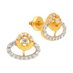 Malabar Gold & Diamonds 22k Yellow Gold Stud Earrings for Women-image-80