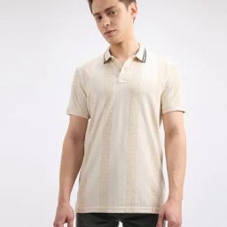 Pepe Jeans Beige Regular Fit Printed Polo T-Shirt-picture-43