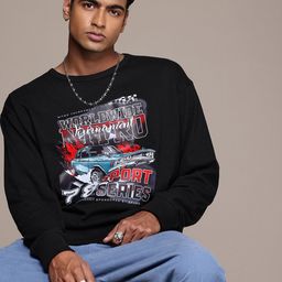Roadster Men Printed Relaxed Fit Sweatshirt-image-49
