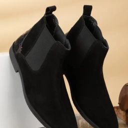 Teakwood Leathers Men's Black Chelsea Boots-image-94