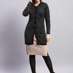 Monte Carlo Black Wool Printed Cardigan-picture-30