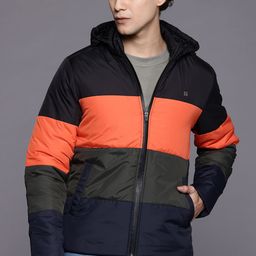 Louis Philippe Sport Colourblocked Detachable Hood Padded Jacket-picture-10