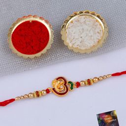 Silver Shine Unisex Set Of 2 Rakhi Gift Set-image-50
