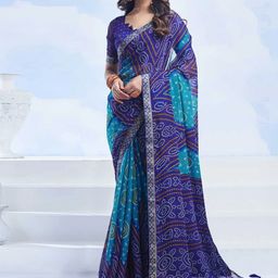Styleveda Bandhani Zari Pure Georgette Bandhani Saree-picture-11