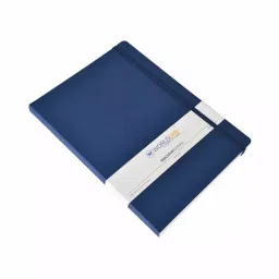 Worldone Bukram Harbound Executive Notebook With Elastic Closure and Pen Holder Size A6 Assorted Color, WPP1454 image 2