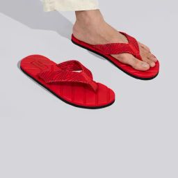 Neemans Men's Red Flip Flops-picture-42