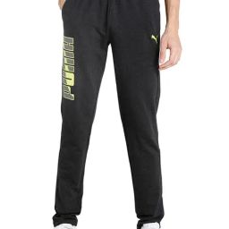 Puma Grey Cotton Slim Fit Printed Trackpants-image-69