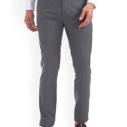 Arrow New York Men Grey Skinny Fit Solid Formal Trousers-image-22