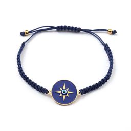 SALTY Set Of 5 Evil Eye Protector Thread Rakhis With Roli & Chawal image 5