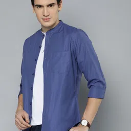 Harvard Men Regular Fit Solid Opaque Casual Shirt With Chest Pocket-image-32
