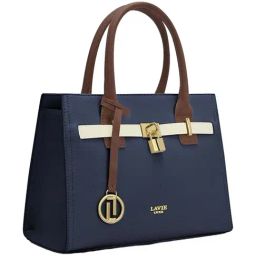 Lavie Luxe Navy LX Strap25 Md Satchel Handbag-34