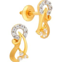Malabar Gold & Diamonds 22k Yellow Gold Stud Earrings for Women-image-78