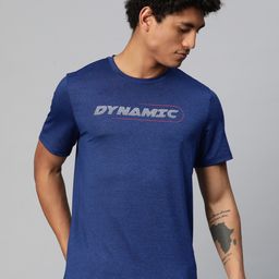 Alcis Typography Printed Anti Static Slim Fit T-shirt-image-94