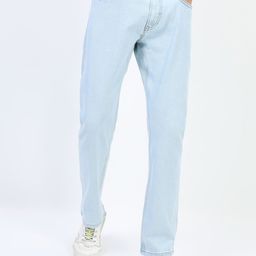 HIGHLANDER Men Blue Straight Fit Stretchable Jeans-image-47