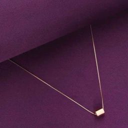 Kai Jewel Sterling Silver Rose Gold Minimalist Silver Circular Pendant Necklace-image-2