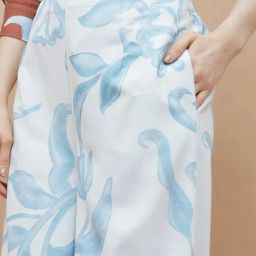 Code Off White Regular Fit Printed Trousers image 5