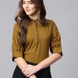 Ives Olive Green Shirt Style Top-picture-22
