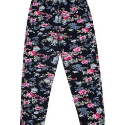 Dyca Girls Navy Floral Print Trackpants-image-74