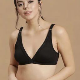 Clovia Black Non Wired Non Padded T-Shirt Bra-image-103