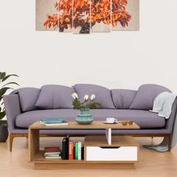 SPYDER CRAFT Engineered Wood Coffee Table (Beige)-1