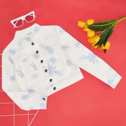 Pantaloons Junior White & Blue Cotton Floral Print Full Sleeves Top-image-44
