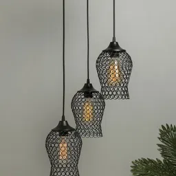 Homesake Black Solid Handcrafted Cluster Lights-image-70