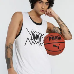 Puma Jaws Core Men Printed Sleeveless Basketball T-Shirt-image-24