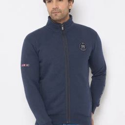 Duke Blue Regular fit Solid Sweatshirt-image-51
