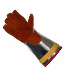 Liscombe Red Leather Heat Resistant Work Gloves Size 9 Aluminised Brontoguard Leather Coating, L16-516-V-image-95