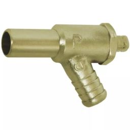 Pegler Yorkshire Brass Pipe Fitting Tee Push Fit Draining Tap 15 mm, 65936-image-93
