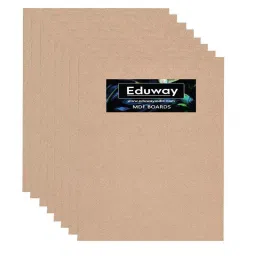 EDUWAY 25x30 cm MDF Board Wood Sheet Natural Wood Tone with 4 mm Thickness for Mandala Art, Lippan Art, Resin Art, Craft Projects (Pack of 8)-12
