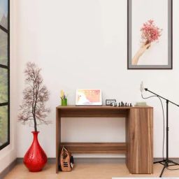 SPYDER CRAFT Luxio Engineered Wood Office Desk (Brown)-22