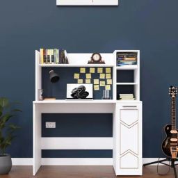 SPYDER CRAFT Liard Engineered Wood Office Desk (White)-0