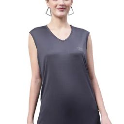 Vimal Jonney Grey Logo Print T-Shirt-image-22