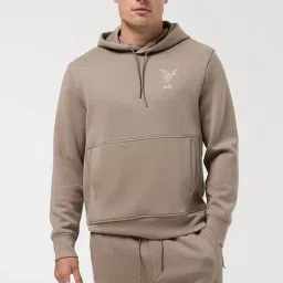 American Eagle Brown Regular Fit Hooded Sweatshirt-image-96
