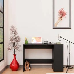 SPYDER CRAFT Luxio Engineered Wood Office Desk (Black)-19