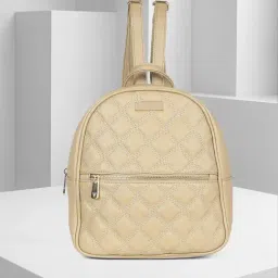Van Heusen Beige Quilted Backpack-picture-46