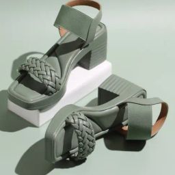 Inc.5 Women's Green Ankle Strap Sandals-image-131