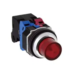 IDEC Zinc Die Cast Series Pilot Light Projection LED BA9S Type and 30 mm Dia, ALD22602DNR-15