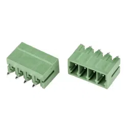 RS PRO 4 Way Pluggable Terminal Block 3.5 mm Pitch Solder Termination, 8971039-96