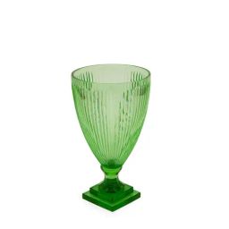 Home4U Hurricane Green Emerald Glass Large Votive-24