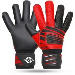 Nivia Raptor Torrido Goalkeeper Gloves (Red) Size - L-image-2
