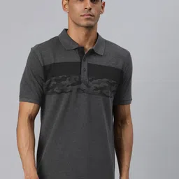 Alcis Men Printed Polo Collar T-shirt-image-65