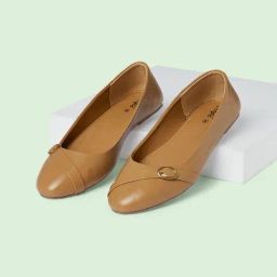 People by Pantaloons Women's Brown Flat Ballets-image-53