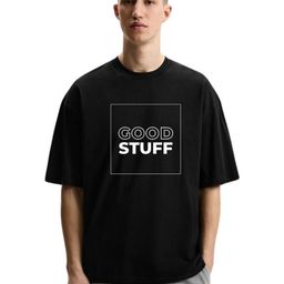 Fashnobic Men Typography Printed Round Neck Cotton Oversized T-shirt-image-51