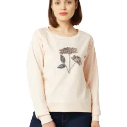 Miss Chase Peach Embellished Sweatshirt-image-61