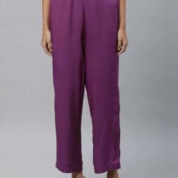 Aurelia Purple Plain Pants-image-58