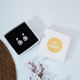 Bishty Fashion Stainless Steel Silver-Plated Pearls Beaded Contemporary Drop Earrings-image-24